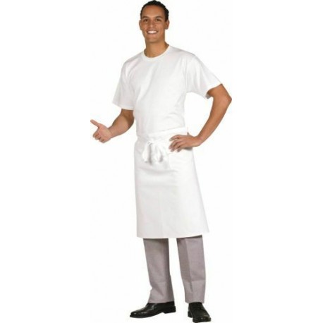 Tablier chef court blanc 65cm