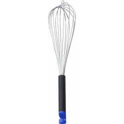 FOUET A PATISSERIE PROFESSIONNEL 25 CM 12 FILS 1,4 MM POIGNEE