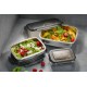 Lot de 3 boîtes de conservation en inox 0,4 L - 1,1 L - 1,8 L