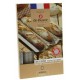 Plaque cuisson 3 baguettes perforée inox 40 cm