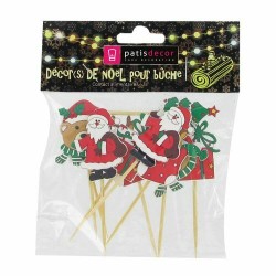 Pique décor thème Noël assortis - par 10