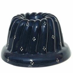 Moule Kougelhopf grès décor bleu Ø 24 cm