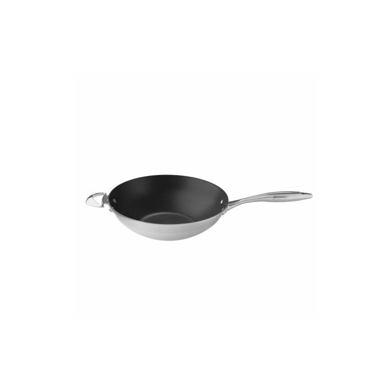 Wok revêtement antiadhésif en fonte – 32 cm de diamètre - Wok