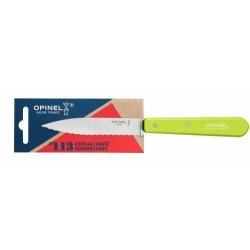 Couteau lame crantée Opinel n°113 pomme 10 cm