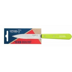 Couteau lame crantée Opinel n°113 pomme 10cm