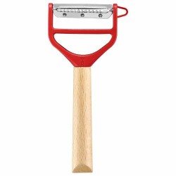 Éplucheur T-duo Opinel duo/julienne manche bois et rouge Éplucheur T-duo Opinel duo/julienne manche bois et rouge