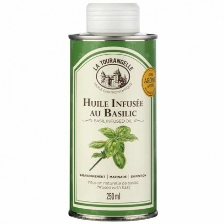 Huile infusée au Basilic 25 cl La Tourangelle