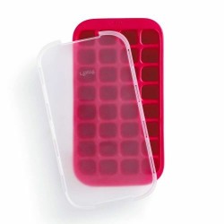 Maxi-bac à glaçons silicone rouge 32 empreintes