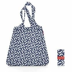 Sac pliable mini maxi shopper Signature Navy