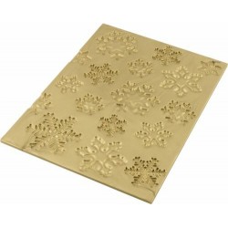 Tapis pour bûche décor flocons Silikomart