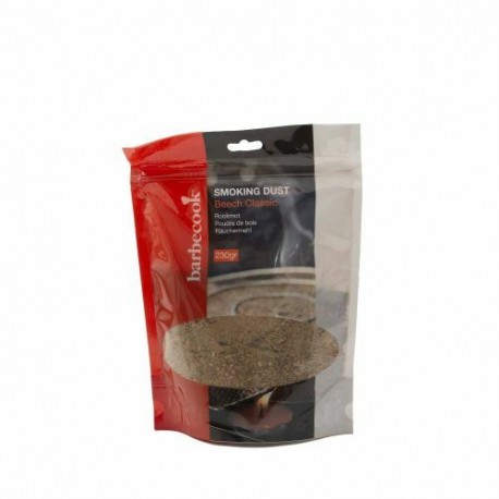 Farine De Fumage Hêtre Avec Genévrier - 500g, Grain 0.4-1mm - Pour Fumage Poisson, Viande, Fromage