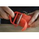 Éplucheur T-duo Opinel duo/julienne manche bois et rouge