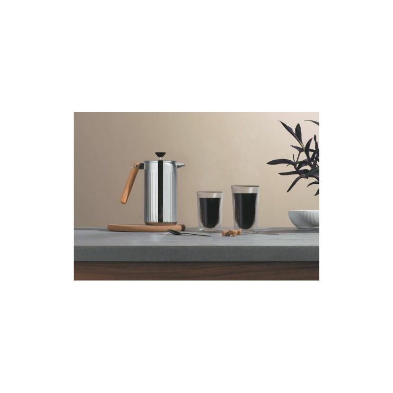 Cafetière à piston 8 tasses en verre et inox noire 1l Kenya Bodum