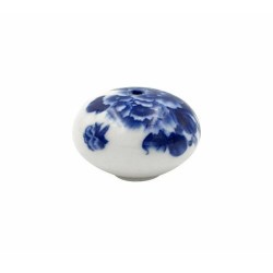 Poignée céramique fleurs bleues pour Incroyable cocotte