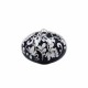 Bouton pour Incroyable cocotte graphite noir fleur blanche