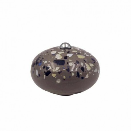 Bouton pour incroyable cocotte terrazzo moka