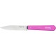 Couteau lame crantée Opinel n°113 fuchsia 10cm