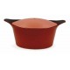 Cocotte fonte d'aluminium rouge passion Ø 24 cm 