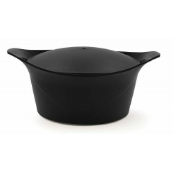 Cocotte fonte d'aluminium noir graphite Ø 24 cm 