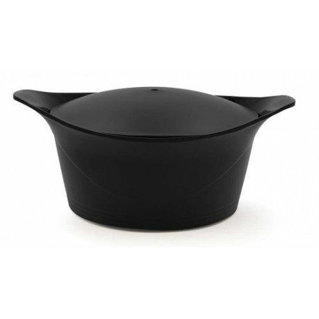 Cocotte fonte d'aluminium noir graphite Ø 28 cm 