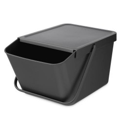 Poubelle de tri Sort & Go empilable anthracite 20 l