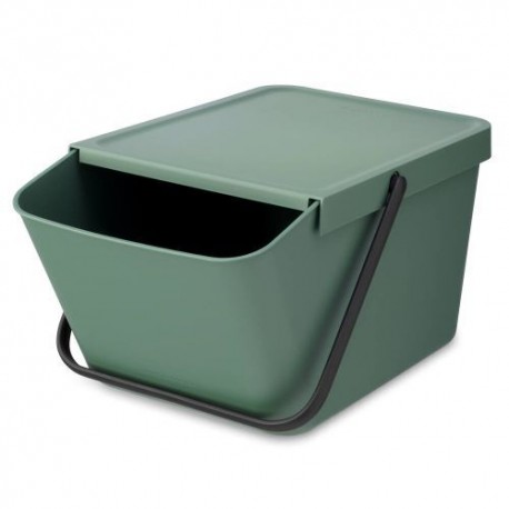 Poubelle de tri Sort & Go empilable vert sapin 20 L