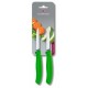 Couteau d'office SwissClassic vert 8 cm - set de 2