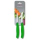 Couteau d'office SwissClassic vert 8 cm - set de 2