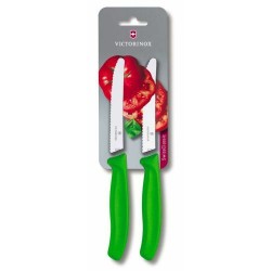 Couteau tomate SwissClassic vert 11 cm - set de 2