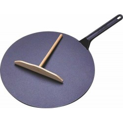 Crêpière en fonte Ø 32 cm avec râteau