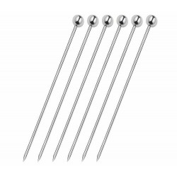 Pique cocktail inox 10,5 cm - set de 6