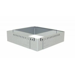 CADRE RECTANGULAIRE EXTENSIBLE INOX DE 21.5 A 40CM