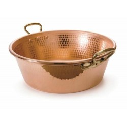 Bassine à confiture cuivre martelé ø 40 cm