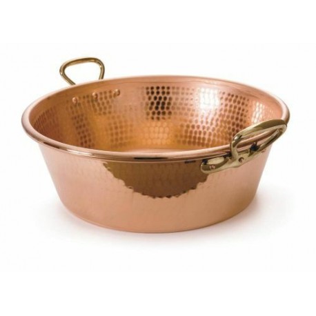 Bassine à confiture cuivre martelé ø 40 cm