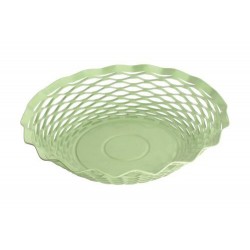 Corbeille à pain Vintage ronde vert pastel