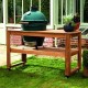 Table en bois sans roulettes pour Big Green Egg Large