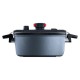 Sauteuse fonte d'aluminium avec couvercle active lite