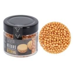 Perles comestibles nacrées dorées 50 g