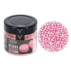 Perles comestibles nacrées roses 50 g