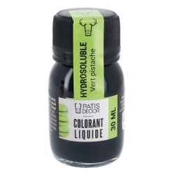 Colorant liquide hydrosoluble vert pistache 30 ml