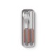 Couverts nomade inox rose moka