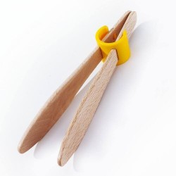 Pince à toast en bois 18 cm