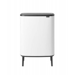 Poubelle Touch Bin Hi Blanc 2 x 30 L