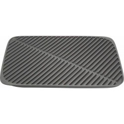 Tapis evier egouttoir gris 43x31cm