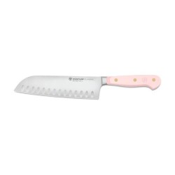 Couteau Santoku Classic color pink Himalayan salt 17 cm