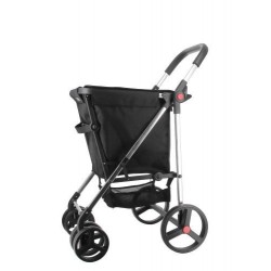 Poussette de marché 6 roues pliable Basket MF noire