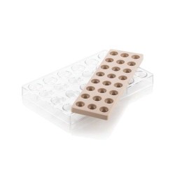 Moule chocolat tritan avec insert silicone Semisfera 01