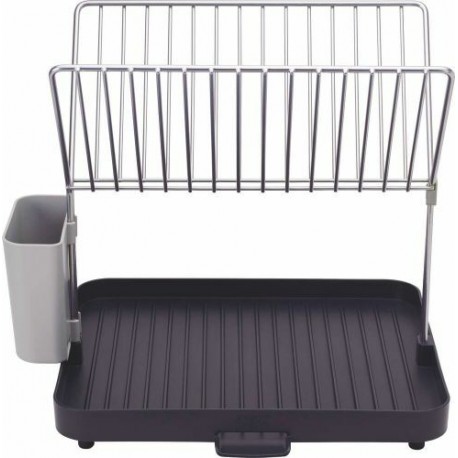 Égouttoir à vaisselle 2 niveaux gris