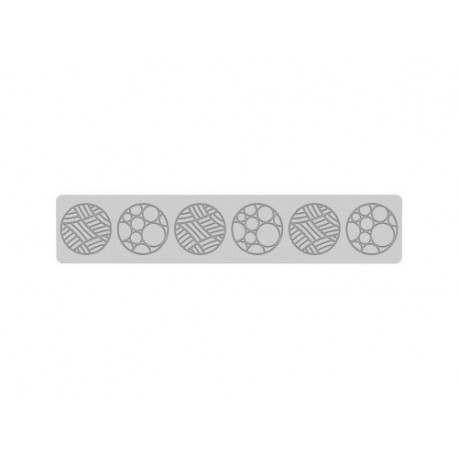 Tapis silicone forme snowball 6 empreintes ø 6 cm