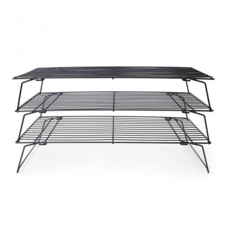 Grille pâtissière empilable - Lot de 3